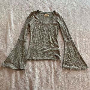 hollister flare sleeve top